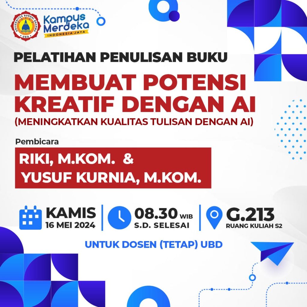 Undangan Pelatihan Penulisan Buku